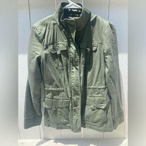 Green utility jacket